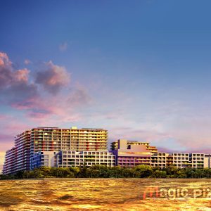 マンション_海から